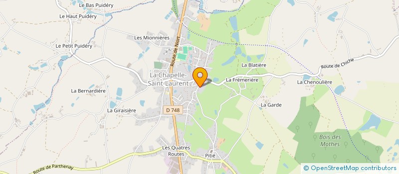 localisation de l'entreprise MADAME ANNE-MARIE CLAVREUL  LA CHAPELLE-SAINT-LAURENT