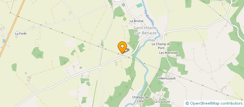 localisation de l'entreprise MADAME ANNE-MARIE CLEMENT à SAINT-HILAIRE-SUR-BENAIZE