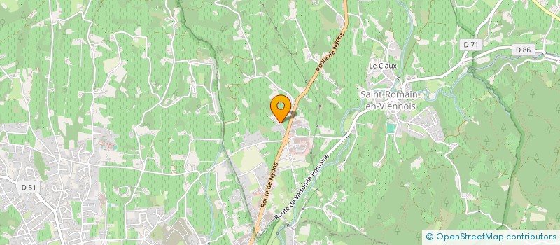 localisation de l'entreprise MADAME ANNE-MARIE CLEMENT  SAINT-ROMAIN-EN-VIENNOIS