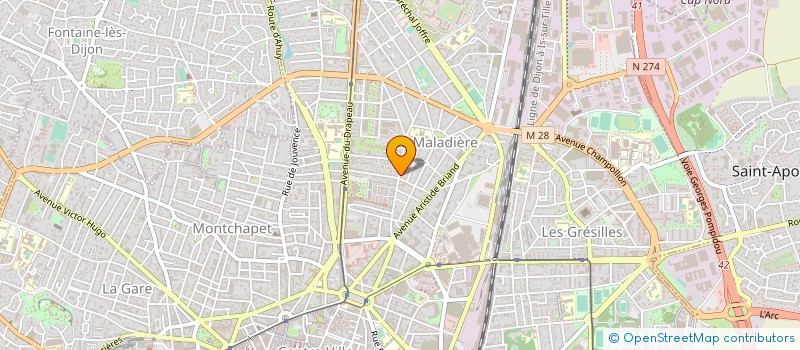 localisation de l'entreprise MADAME ANNE-MARIE COSTE à DIJON