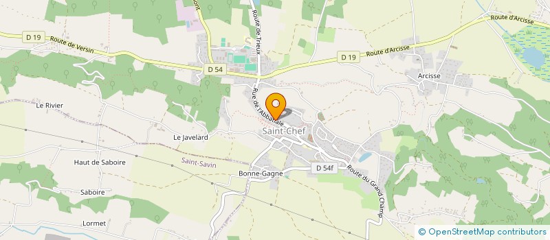 localisation de l'entreprise MADAME ANNE MARIE COTTIN  SAINT-CHEF