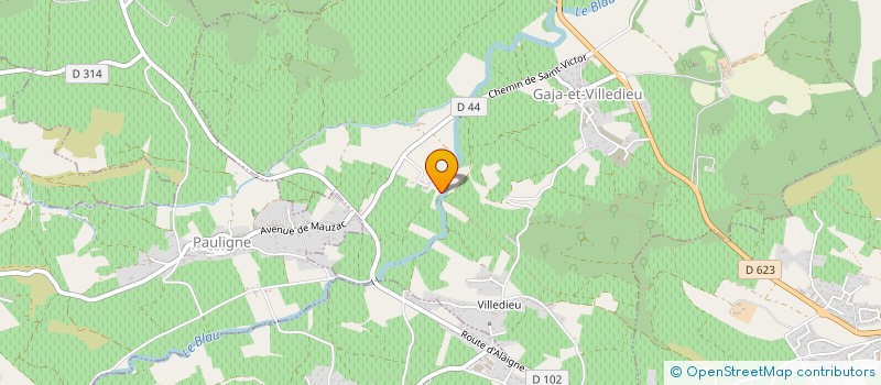 localisation de l'entreprise MADAME ANNE MARIE COUFFOULENS  GAJA-ET-VILLEDIEU