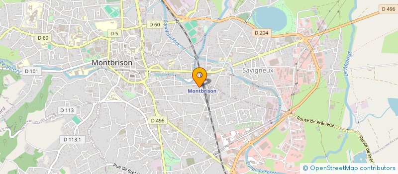 localisation de l'entreprise MADAME ANNE-MARIE COULOMB  MONTBRISON