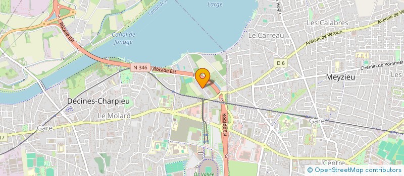 localisation de l'entreprise MADAME ANNE-MARIE COURJON  DECINES-CHARPIEU