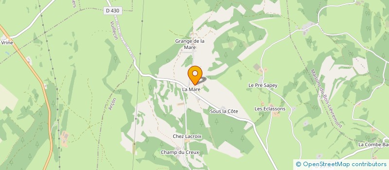 localisation de l'entreprise MADAME ANNE-MARIE COURVOISIER à ARCON