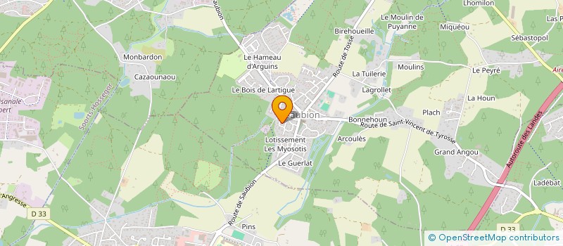 localisation de l'entreprise MADAME ANNE-MARIE COYOLA  BENESSE-MAREMNE