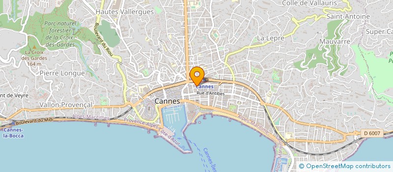 localisation de l'entreprise MADAME ANNE-MARIE CROS à CANNES