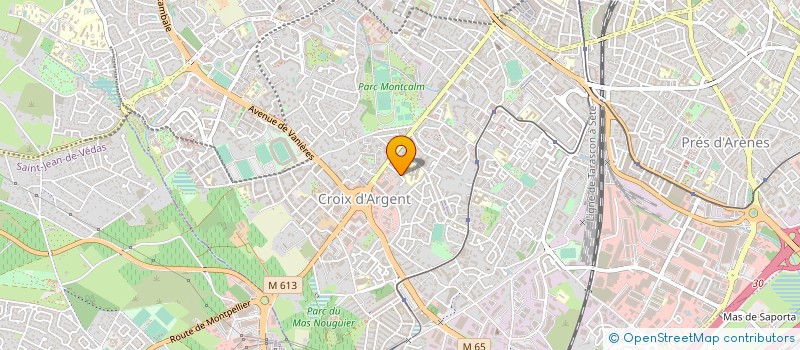 localisation de l'entreprise MADAME ANNE-MARIE CROS  MONTPELLIER