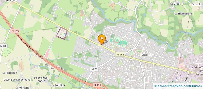 localisation de l'entreprise MADAME ANNE MARIE CROUTON  SAUTRON