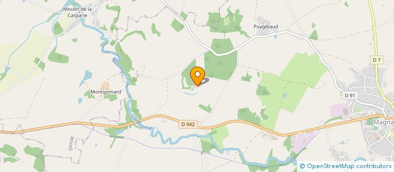 localisation de l'entreprise MADAME ANNE-MARIE D'ABADIE  MAGNAC-LAVAL