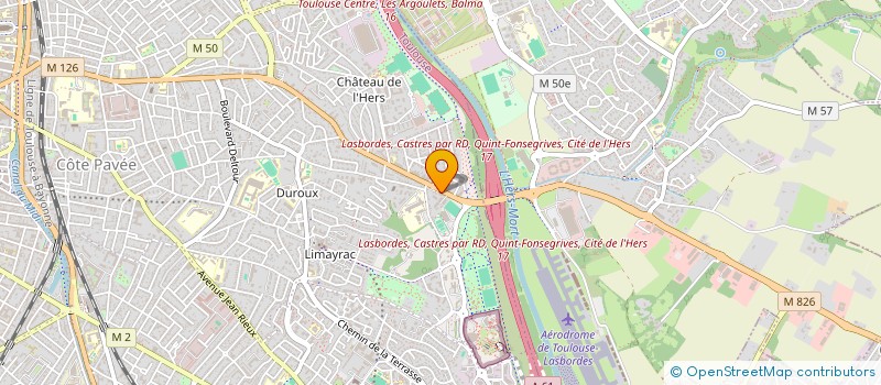 localisation de l'entreprise MADAME ANNE MARIE DANIELE ALIBERT  TOULOUSE