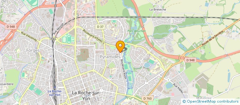 localisation de l'entreprise MADAME ANNE MARIE DE ANGELIS  LA ROCHE-SUR-YON