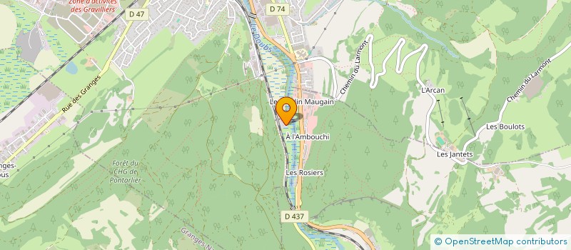 localisation de l'entreprise MADAME ANNE-MARIE DE BEAUMONT  PONTARLIER