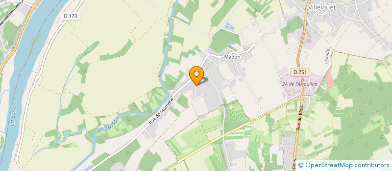 localisation de l'entreprise MADAME ANNE-MARIE DELACOUR  CANDE-SUR-BEUVRON