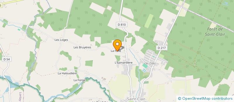 localisation de l'entreprise MADAME ANNE-MARIE DELEPAULT à SAINT-CLAIR-DE-HALOUZE
