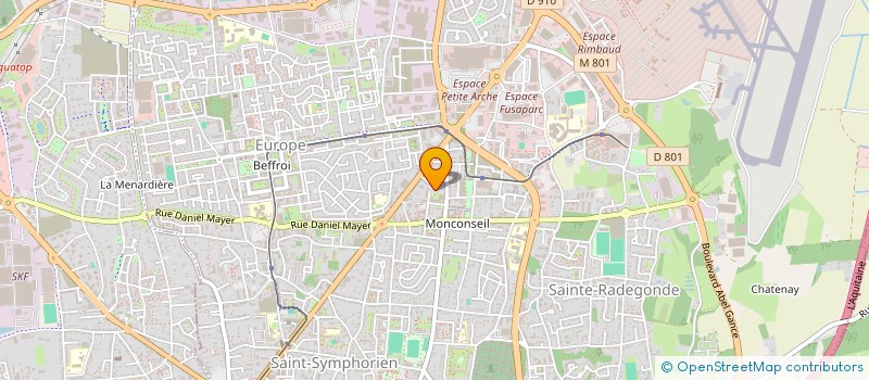 localisation de l'entreprise MADAME ANNE-MARIE DELOUARD  TOURS