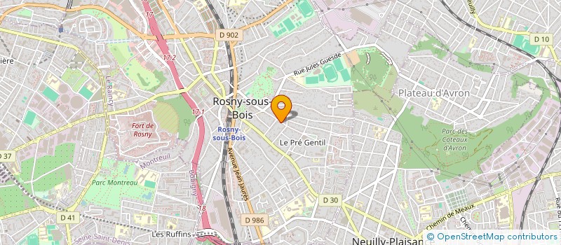 localisation de l'entreprise MADAME ANNE MARIE DOCQUIN  ROSNY-SOUS-BOIS