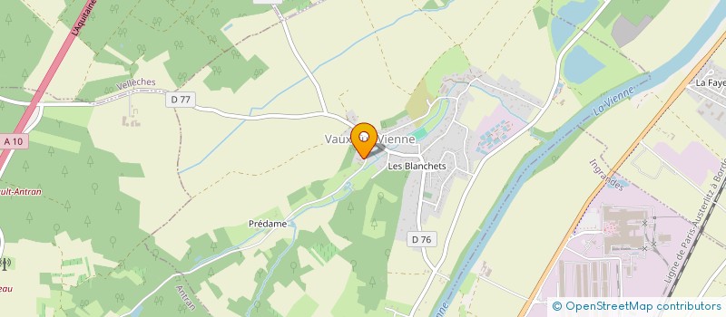 localisation de l'entreprise MADAME ANNE MARIE DRAPALA  VAUX-SUR-VIENNE