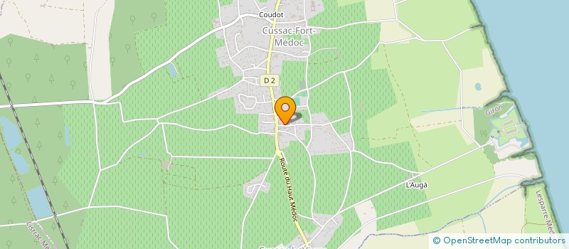 localisation de l'entreprise MADAME ANNE-MARIE DUFORT  CUSSAC-FORT-MEDOC