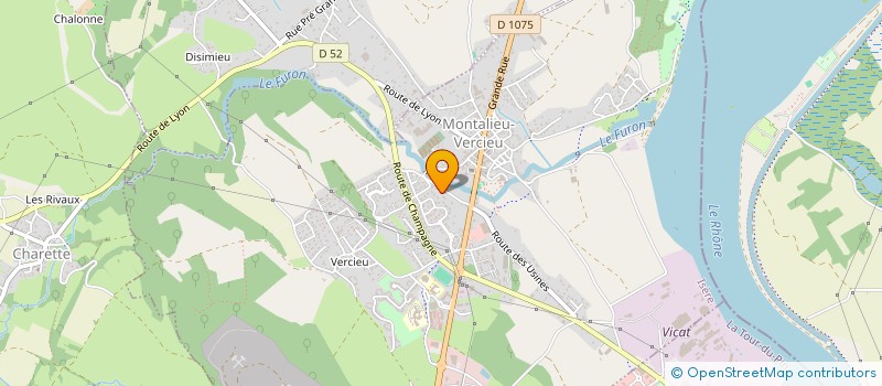localisation de l'entreprise MADAME ANNE MARIE DULOVIER  MONTALIEU-VERCIEU