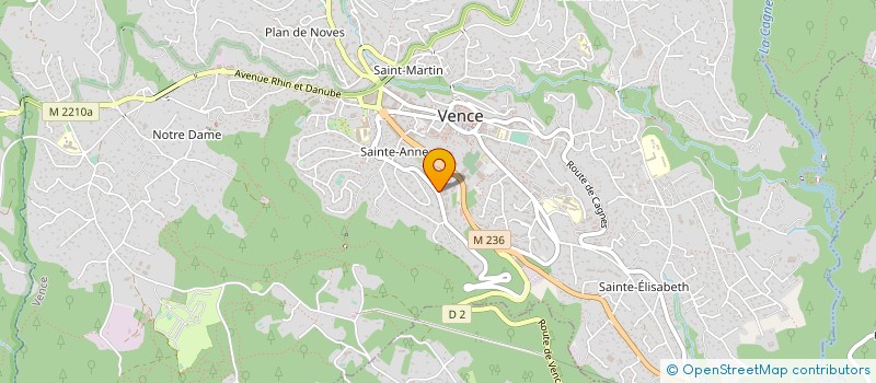 localisation de l'entreprise MADAME ANNE MARIE DURENNE à VENCE
