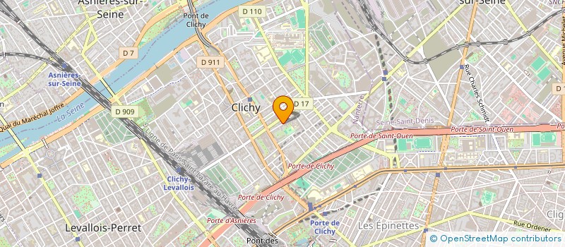 localisation de l'entreprise MADAME ANNE MARIE DUTRILLAUX à CLICHY