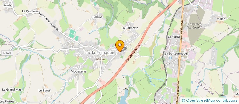 localisation de l'entreprise MADAME ANNE-MARIE ESTIVALS à LUC-LA-PRIMAUBE