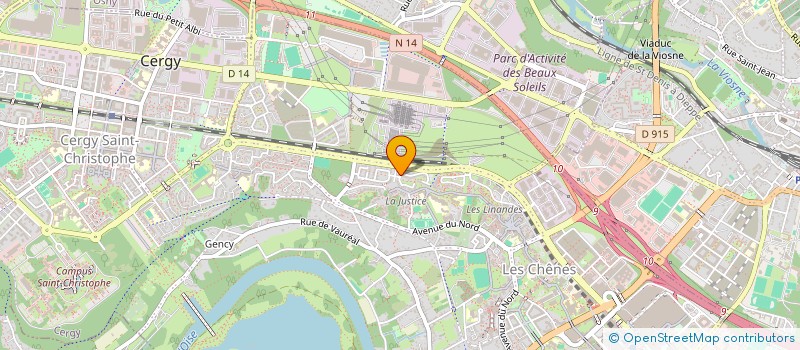 localisation de l'entreprise MADAME ANNE-MARIE ETIENNE  CERGY