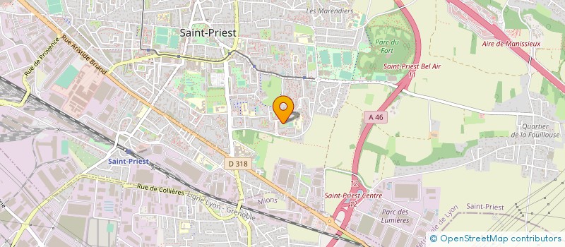 localisation de l'entreprise MADAME ANNE-MARIE FLANDIN  SAINT-PRIEST