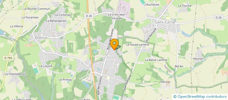 localisation de l'entreprise MADAME ANNE-MARIE FORGET  LE HINGLE