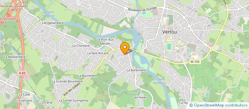 localisation de l'entreprise MADAME ANNE MARIE FOUQUET  VERTOU