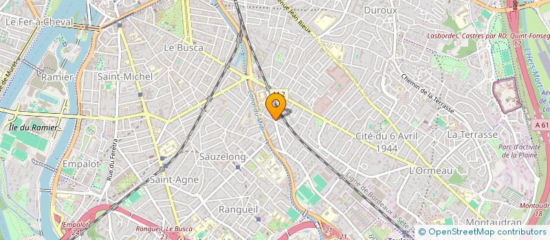 localisation de l'entreprise MADAME ANNE-MARIE FOURNIE à TOULOUSE