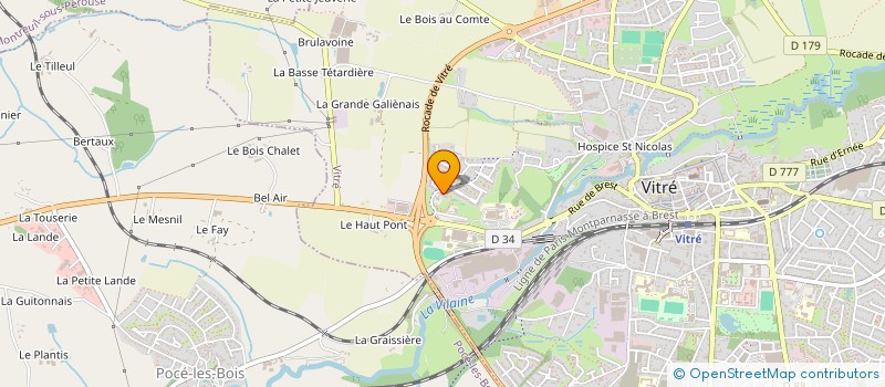 localisation de l'entreprise MADAME ANNE MARIE FRONTELA  VITRE