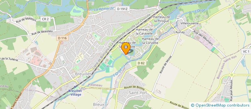 localisation de l'entreprise MADAME ANNE-MARIE GANIVET  BREUILLET