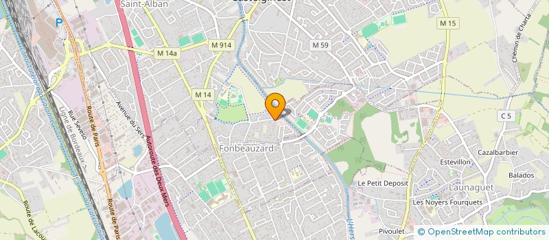 localisation de l'entreprise MADAME ANNE-MARIE GARCIA  SAINT-ALBAN