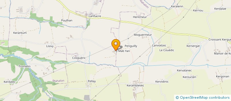 localisation de l'entreprise MADAME ANNE MARIE GARREC  MAHALON