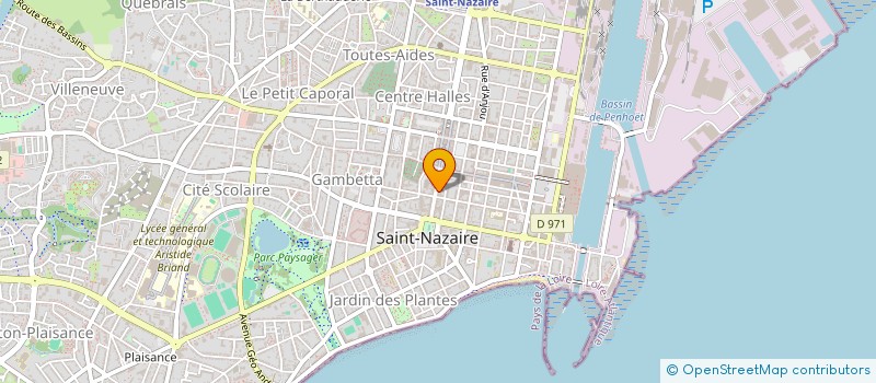 localisation de l'entreprise MADAME ANNE-MARIE GARREC  SAINT-NAZAIRE