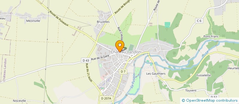 localisation de l'entreprise MADAME ANNE-MARIE GAUDRY  CHATEAU-LANDON