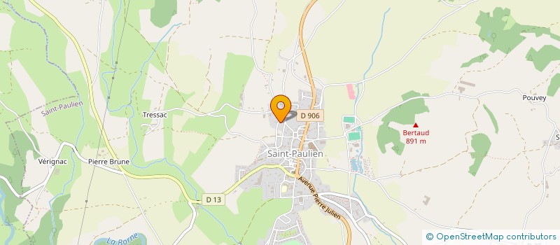 localisation de l'entreprise MADAME ANNE-MARIE GERMANANGUE  SAINT-PAULIEN