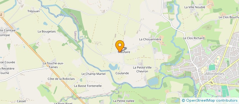 localisation de l'entreprise MADAME ANNE-MARIE GESBERT  MORDELLES