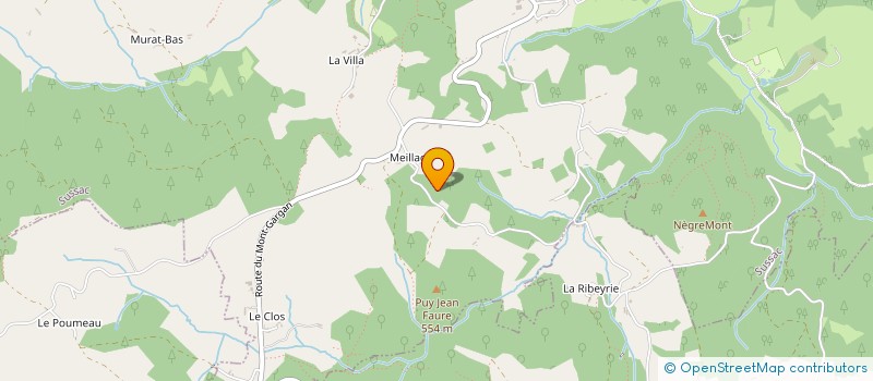 localisation de l'entreprise MADAME ANNE-MARIE GIUSTI à SUSSAC