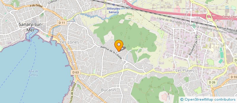 localisation de l'entreprise MADAME ANNE MARIE GLOUX à SIX-FOURS-LES-PLAGES