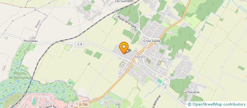 localisation de l'entreprise MADAME ANNE-MARIE GOURRIVEAU  MEDIS