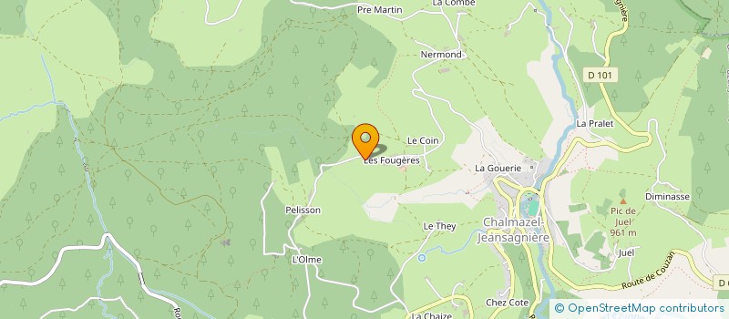 localisation de l'entreprise MADAME ANNE MARIE GRIOT  CHALMAZEL-JEANSAGNIERE