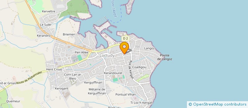 localisation de l'entreprise MADAME ANNE-MARIE GUEGUEN  LOCTUDY