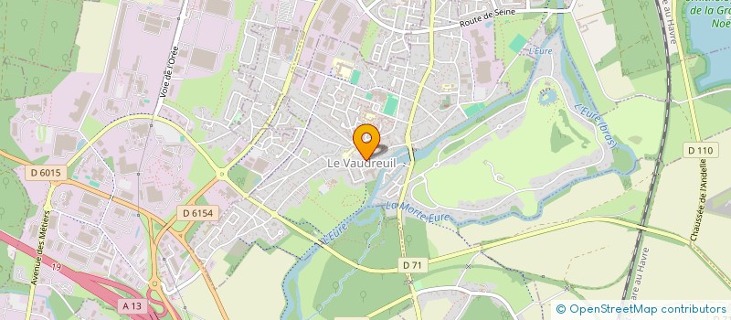 localisation de l'entreprise MADAME ANNE-MARIE GUERARD  LE VAUDREUIL