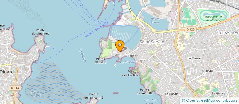 localisation de l'entreprise MADAME ANNE-MARIE GUERIN  SAINT-MALO