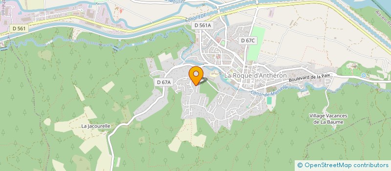 localisation de l'entreprise MADAME ANNE-MARIE GUILHERME  LA ROQUE D'ANTHERON