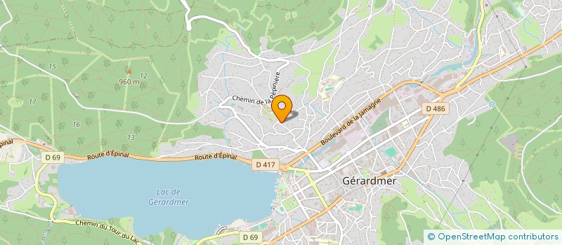 localisation de l'entreprise MADAME ANNE-MARIE GUILLAUME  GERARDMER