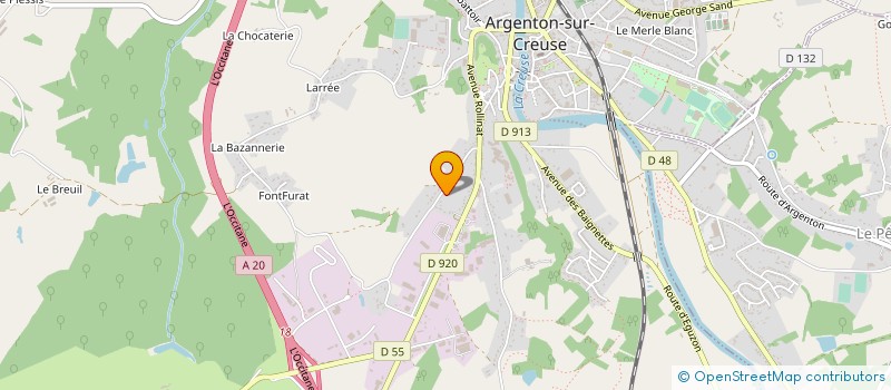localisation de l'entreprise MADAME ANNE-MARIE GURIZZAN à ARGENTON-SUR-CREUSE